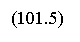 �������: (101.5) 
