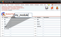 ������� ������� Joomla