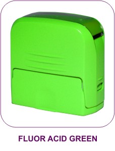 FLUOR ACID GREEN Colop Printer Compact C30 - оснастка для печати в дизайнерском исполнении
окрашена вручную