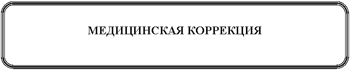 Скругленный прямоугольник: МЕДИЦИНСКАЯ КОРРЕКЦИЯ