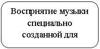 Скругленный прямоугольник: Восприятие музыки специально созданной для слушания