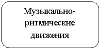 Скругленный прямоугольник: Музыкально-ритмические движения