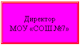 Подпись: Директор
МОУ «СОШ №7»