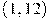 (1, 12)