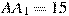 AA_1=15