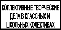 КОЛЛЕКТИВНЫЕ ТВОРЧЕСКИЕ ДЕЛА В КЛАССНЫХ И ШКОЛЬНЫХ КОЛЕКТИВАХ