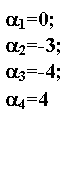 �������: a1=0;

a2=-3;

a3=-4;

a4=4

