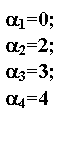 �������: a1=0;

a2=2;

a3=3;

a4=4

