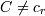 C \ne c_r