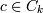 c \in C_k