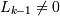 L_{k-1} \ne 0