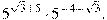 5^{\sqrt{3}+5} \cdot 5^{-4 - \sqrt{3}}.