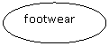 Овал: footwear