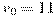 v_0=11