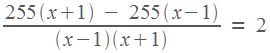 �+1�-1) ) / (x-1)(x+1) ) = 2
