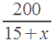 200/(15+�)