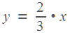 � = 2/3 * �