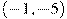 (-1, -5)