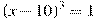 (x-10)^3=1