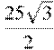 \frac{25\sqrt{3}}{2}