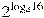 {{2}^{{{log }_{4}}16}}