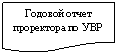 Блок-схема: документ: Годовой отчет проректора по УВР