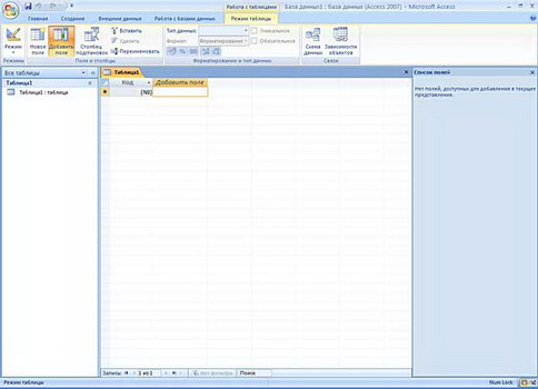 ��������: Access 2007
