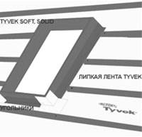 ���������� ������� � ����������� ������ Tyvek