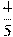 \frac{4}{5}