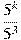 \frac{5^k}{5^3}