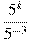 \frac{5^k}{5^{-3}}