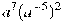 a^7(a^{-5})^2