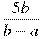 \frac{5b}{b-a}