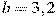 b=3,2