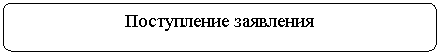 Скругленный прямоугольник: Поступление заявления