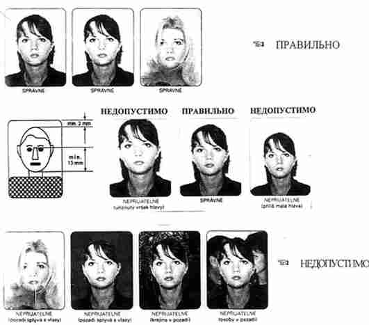 Требования к фотографии для получения визы