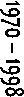 1970 � 1998
