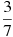 \frac{3}{7}