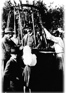 Victor Hess in his balloon