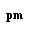 ����������� �������������: pm