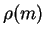 $ \rho (m)$