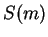 $ S(m)$