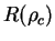 $ R(\rho_c)$