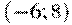 (-6; 8)