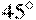 45^\circ
