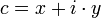 c=x+i \cdot y \,