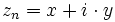 z_n = x + i \cdot y \!