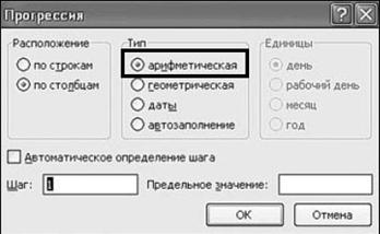 Рис. 2.110. Окно «Прогрессия»