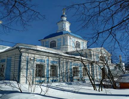 Московская область. Одинцовский район. Перхушково. Церковь Покрова Пресвятой Богородицы. Фотография.