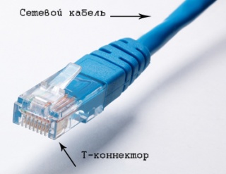 Описание: Сетевой кабель и коннектор